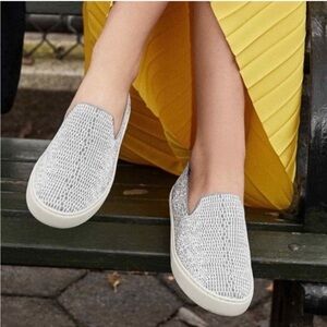 Rothy’s The Original Slip On Sneeaker in Opal Python